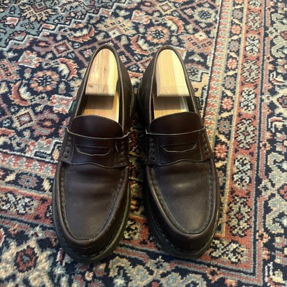 Paraboot Reims Loafer Lisse Cafe Size UK7/US8 - Picture 3 of 4